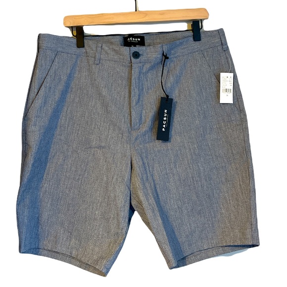 Pacsun Chino style Shorts NWT 36 blue - Picture 1 of 8